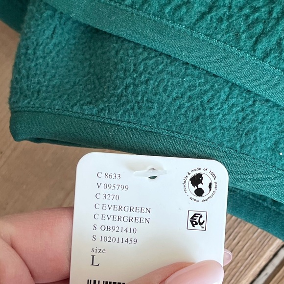 Free people FP movement dark forest green evergreen hit the slopes Sherpa jacket - Picture 7 of 7